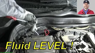 How to Measure Automatic transmission fluid Level Mercedes Benz E-Class. Years 2000 to 2020