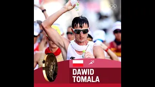 Dawid Tomala from POLAND wins the men's 50km race walk!