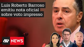 Salles, Motta e Amanda comentam nota oficial de Barroso sobre voto impresso