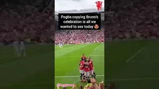 Pogba copying Bruno Fernandes celebration 💪💪🤩🤩