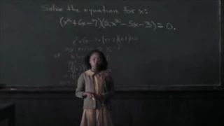 Hidden Figures - solving polynomials in factored form