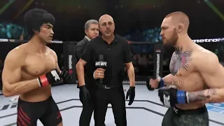 Bruce Lee vs. Conor McGregor (EA Sports UFC 3) - CPU vs. CPU - Crazy UFC 👊🤪