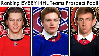 Ranking EVERY NHL Prospect Pool! (TOP 31 Prospect Rankings & Canadiens/Habs/Red Wings/Sens Rumors)