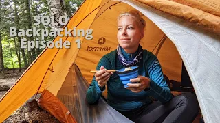 Solo Female Backpacking Porcupine Mountains - Episode 1 Lake of the Clouds to Mirror Lake