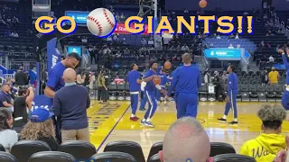 📺 Warriors fans cheer Buster Posey home run, SF Giants from inside Chase Center before Lakers