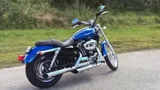 Harley Davidson Sportster 1200 Sreamin Eagle Exhaust Sound.