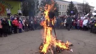 Масленица 2014. Сжигание Масленицы в Старой Руссе.