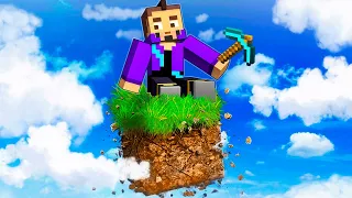 MINECRAFT pero SOBREVIVIMOS en UN SOLO BLOQUE REALISTA 😱😍 HARDY y TROLERO