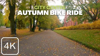 【4K】 Autumn Bike Ride in the City - Tampere, Finland