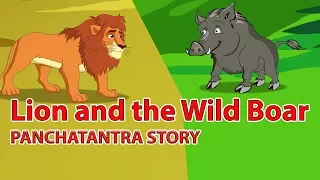 Lion and the Wild Boar | Panchatantra English Moral Stories For Kids | Best Of Aesop fable
