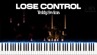 Lose Control - Teddy Swims (Piano Tutorial) | Eliab Sandoval