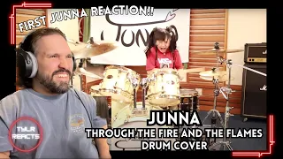 EDM Producer Reacts To 【 JUNNA 】Through The Fire And Flames / DragonForce - Drum Cover