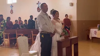 Llegó la novia ala iglesia