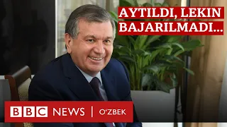 Ўзбекистон, Президент Мирзиёев ва 8 йил: Нималар айтилди, нималар бажарилмади? - BBC News O'zbek