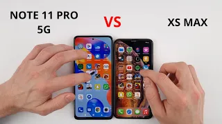 Xiaomi Redmi Note 11 Pro 5G vs XS Max SPEED TEST