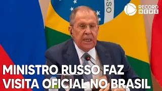 Ministro russo, Sergey Lavrov faz visita oficial no Brasil