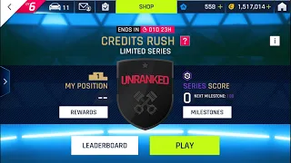 Asphalt 9, Playing CREDIT'S RUSH| LIMITED SERIES| Unranked!!🥰🤩😍