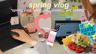 spring vlog: мои продуктивные будни, начало весны, распаковка, новый ноутбук, что я ем, чтение