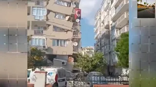 первые часы землетрясения в Турции г. Измир (Türkiye'nin batısındaki deprem)