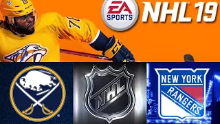 NHL 19 Season Mode: Buffalo Sabres vs New York Rangers (Xbox One HD) [1080p60FPS]
