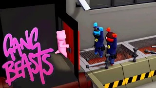 We ARRESTED Players AGAIN In Gang Beasts | Trapping Players Behind Doors