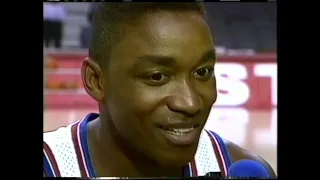 Isiah Thomas Discusses Wrist Injury (1991)