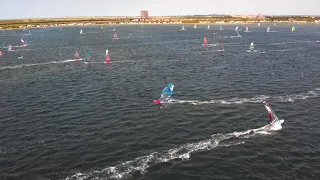 Windsurfers in the Netherlands