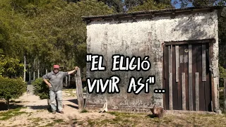 Vive SOLITARIAMENTE a la orilla de un LAGO, come lo que pesca y ES FELÍZ | Paraje Azcona