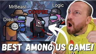 WATCHING Corpse THE GREATEST AMONG US CROSSOVER OF ALL TIME for the FIRST TIME! w/ MrBeast & Dream!