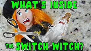 What's Inside The Switch Witch! She Ate Annabelle! Cutting Open Halloween Elf On The Shelf