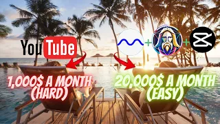 How to Earn Passive INCOME with a Monetizable LoFi Channel using AI | Lazy Method