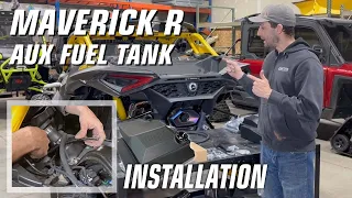 Can Am Maverick R Auxiliary Fuel Tank Installation
