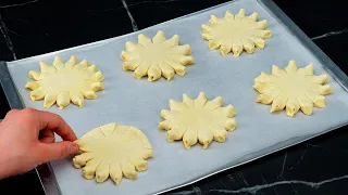 My guests “fought” for these flowers! A unique puff pastry appetizer