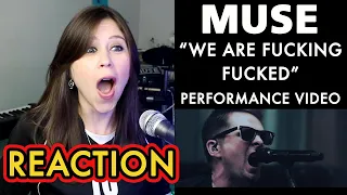 MUSE - WE ARE FUCKING FUCKED (Official Performance Video) | REACTION