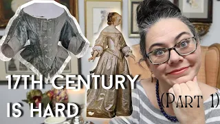 Sewing a 17th Century Dress from Patterns of Fashion - 1650s Historical Sewing (Part 1)