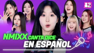 **Primer vistazo exclusivo** NMIXX canta "DICE" 🎲 en español | Try-lingual Live