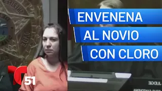 Mujer acusada de intentar envenenar a novio con cloro