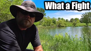 Catching BIG Carp with a BIG Hat On (Crazy Double Action)