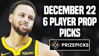 NBA PRIZEPICKS TODAY | 6 BEST PROP PICKS | FRIDAY | 12/22/2023 | BEST PROPS | NBA BETTING |