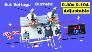 Powerful Voltage and Current adjustable Power Supply, High power voltage and current adjustable