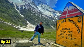 Crossing Zojila Pass | Reached Kashmir | Leh-Srinagar Highway | Ep-32 | Tripura to Ladakh Ride