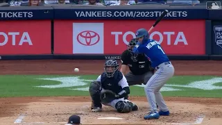 Whit Merrifield hits a very strange homerun