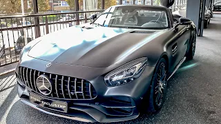 Mercedes-Benz AMG GT C Roadster Edition 50 1/500 Matte Black 2018 | 4K Walkthrough