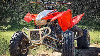 Fast Technical Riding on the TRX400 in St Helen MI PART 1