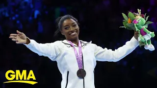 Simone Biles wins 2 more gold medals at World Championships l GMA