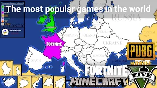 The most popular games in different countries of the world