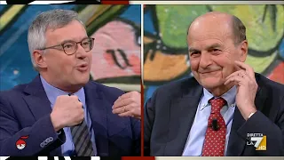 Per la prima volta ad un talk show, Alessandro Barbero. Si confronta con Pierluigi Bersani.