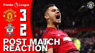 Solskjaer, Lukaku, Andreas & Dalot delighted with late win over Saints | Man Utd 3-2 Southampton