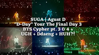 230806 BTS Cypher Pt.3, 4, UGH!, Ddaeng땡, HUH?! — SUGA | Agust D TOUR ‘D-DAY’ THE FINAL Day 3 Fancam