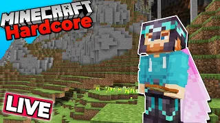 STREAMING UNTIL I FINISH THE MOUNTAIN in HARDCORE MINECRAFT 1.20 - Survival Let's Play